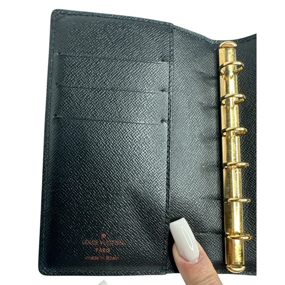 Louis Vuitton Ring Agenda Cover Epi Blue Leather PM - Picture 6 of 16